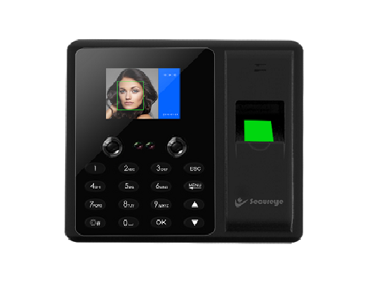 Secureye IP Fingerprint Reader & Face Recognition Biometric Device (S-FB3K) - Black